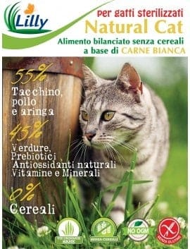 NATURAL CAT - ADULTO STERILIZZATO - GRAIN FREE CARNI BIANCHE